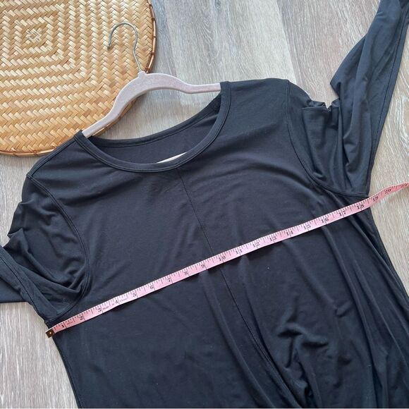 Lululemon serene Saturday long sleeve top black womens size 8 - Picture 4 of 5